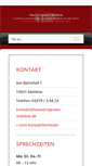 Mobile Screenshot of hautarztpraxis-mahlow.de